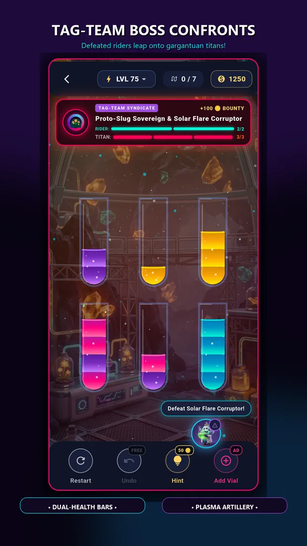 Alien Alchemy gameplay screen 3